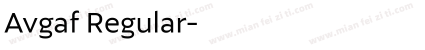 Avgaf Regular字体转换